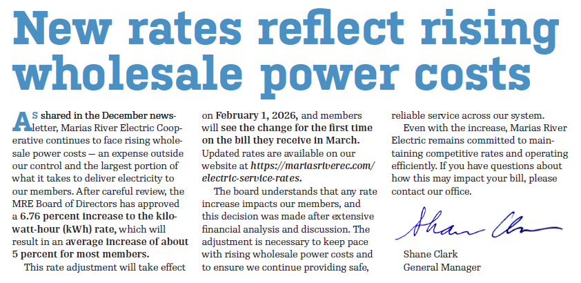 Rate Increase Article